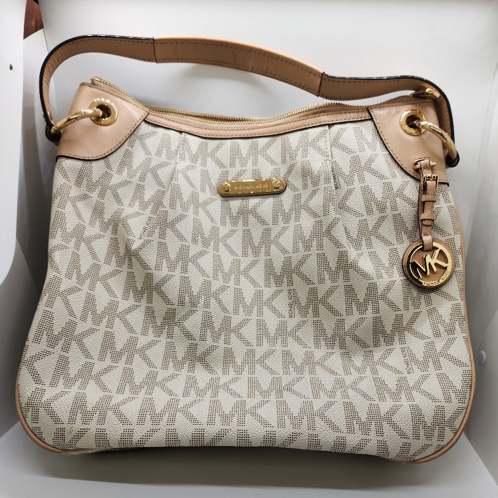 Michael Kors Cream and Tan Women's Bag